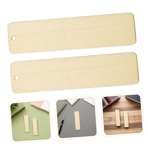 DOITOOL 40 Stück Holz Lesezeichen Rechteckige Blanko Buchmarker Bemalen DIY Holzanhänger für Lesen Dekoration und Weihnachtsprojekte DOITOOL 40 Stück Holz Lesezeichen Rechteckige Blanko Buchmarker Bemalen DIY Holzanhänger für Lesen Dekoration und Weihnachtsprojekte von DOITOOL