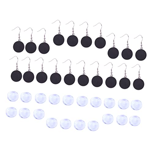 DOITOOL 40 Stück Holz Ohrhaken und Rund Pendant Trays für DIY Schmuckherstellung Schwarz Zubehörteile für Kreative Ohrringe und Anhänger Gestalten DOITOOL 40 Stück Holz Ohrhaken und Rund Pendant Trays für DIY Schmuckherstellung Schwarz Zubehörteile für Kreative Ohrringe und Anhänger Gestalten von DOITOOL