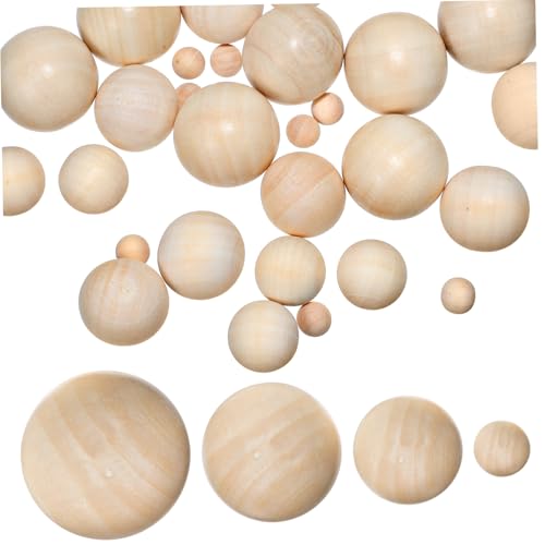 DOITOOL 40 Stück Holzkugelzubehör Perlen Kugeln Material groß rundes Hängedekor rundes Scheibenornament bastelzeug dekoringe runde Kugel aus Holz runde Bastelbälle Bälle basteln hölzern DOITOOL 40 Stück Holzkugelzubehör Perlen Kugeln Material groß rundes Hängedekor rundes Scheibenornament bastelzeug dekoringe runde Kugel aus Holz runde Bastelbälle Bälle basteln hölzern von DOITOOL