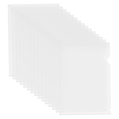 DOITOOL 40 Stück Mappe Plastikordner Dokumentenhülle Plastikdateiordner Plastiktaschenordner Kunststoffhüllen für Papier Aktenhüllen aus Kunststoff Aktentasche Transparent von DOITOOL