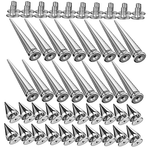 DOITOOL 40 Stück Punk-Nieten, Spikes-Set für Lederhandwerk, DIY, Kleidung, Zubehör, langlebige Spike-Nieten für Jacken, Gürtel, Schuhe, Taschen, Mehrzweck-dekorative Nieten DOITOOL 40 Stück Punk-Nieten, Spikes-Set für Lederhandwerk, DIY, Kleidung, Zubehör, langlebige Spike-Nieten für Jacken, Gürtel, Schuhe, Taschen, Mehrzweck-dekorative Nieten von DOITOOL