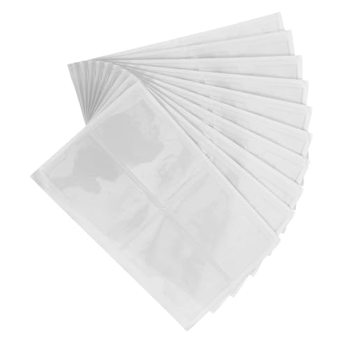 DOITOOL 40 Stück Selbstklebende Transparente Kunststoff Etikettenhalter Mit Oberer Öffnung Für Karten Klar Für Büro Zuhause Organisation Von Boxen von DOITOOL
