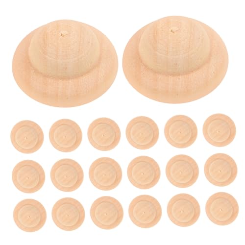 DOITOOL 40 Stück Teiliges DIY Holzpuppen Hüte aus Unbehandeltem Holz Leichte Holzfiguren Hüte Glatte Oberfläche für Kinderbasteln Kreative Tischdekoration und Geschenkideen DOITOOL 40 Stück Teiliges DIY Holzpuppen Hüte aus Unbehandeltem Holz Leichte Holzfiguren Hüte Glatte Oberfläche für Kinderbasteln Kreative Tischdekoration und Geschenkideen von DOITOOL