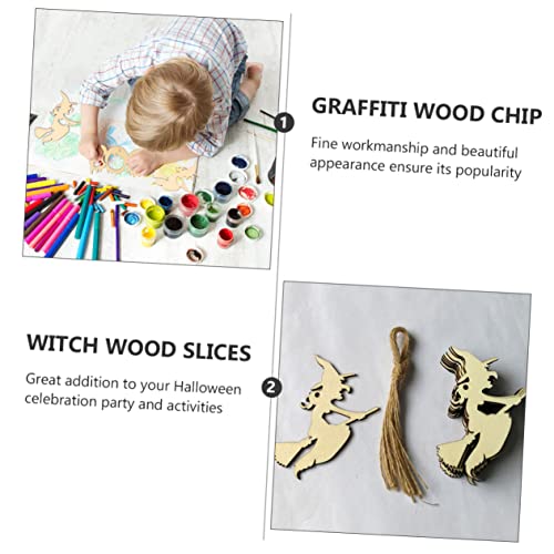 DOITOOL 40 Stück Teiliges Halloween Holzscheiben mit Hexen Umweltfreundliche Holzscheiben für DIY Bastelprojekte Sichere Graffiti Holzchips für Partydekoration und Kreative Handarbeiten DOITOOL 40 Stück Teiliges Halloween Holzscheiben mit Hexen Umweltfreundliche Holzscheiben für DIY Bastelprojekte Sichere Graffiti Holzchips für Partydekoration und Kreative Handarbeiten von DOITOOL