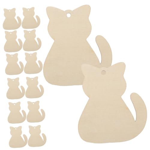 DOITOOL 40 Stück Teiliges Holzscheiben Katzenformen Naturbelassene DIY Bastelholzstücke Glatte Oberfläche Sichere Katzen Holzdekorationen für Handwerk und Malerei Kreativset für DOITOOL 40 Stück Teiliges Holzscheiben Katzenformen Naturbelassene DIY Bastelholzstücke Glatte Oberfläche Sichere Katzen Holzdekorationen für Handwerk und Malerei Kreativset für von DOITOOL
