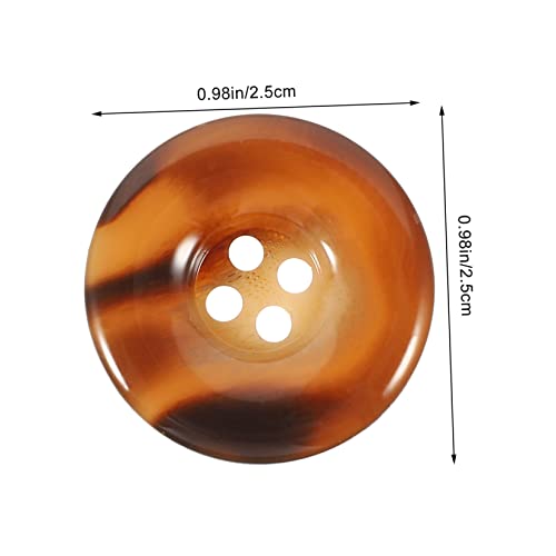DOITOOL 40 Stück Teiliges Runde Harzknöpfe für Mäntel und Jacken Vierloch Knöpfe Schwarz und Kaffeetönen Stabile Nähknöpfe zum Aufnähen Vielseitig für Diy Kleidung und Reparaturen von DOITOOL