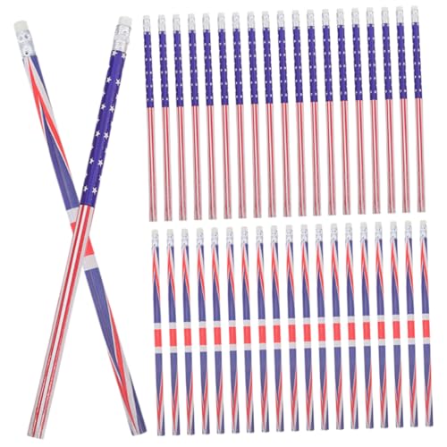 DOITOOL 40 Stück Teiliges mit Amerikanischer und Britischer Flagge Holzstifte mit Radiergummi Pädagogische Schulstifte für Schüler und Lehrer Motivierend für Lernen und Kreative Projekte DOITOOL 40 Stück Teiliges mit Amerikanischer und Britischer Flagge Holzstifte mit Radiergummi Pädagogische Schulstifte für Schüler und Lehrer Motivierend für Lernen und Kreative Projekte von DOITOOL