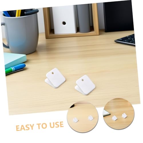 DOITOOL 40 Stück Weiße Kunststoff-clip-klammern für Papier und Dokumente Kleine Büroklammern zum Ordnen und Sortieren von Akten Vielseitige Binder-clips für Schüler Büro und von DOITOOL