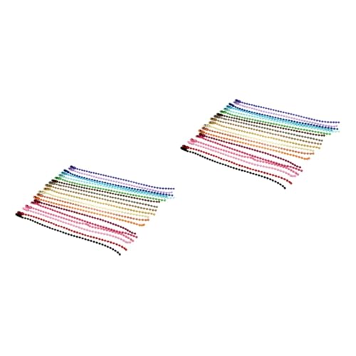 DOITOOL 400 Stck. Bunte Eisenperlen Ketten Farbige DIY Schmuckketten Robuste Metallperlen für Basteln Kleidung Dekoration Vielseitige Kugelketten für Handwerk und Party DOITOOL 400 Stck. Bunte Eisenperlen Ketten Farbige DIY Schmuckketten Robuste Metallperlen für Basteln Kleidung Dekoration Vielseitige Kugelketten für Handwerk und Party von DOITOOL