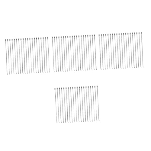 DOITOOL 400 Stck. Metall Kugelkette Langlebige Bead Chains aus Eisen Rostfrei für Diy Schmuckherstellung Basteln von Halsketten Armbändern und Anhängern Silberfarbene Verbindungsketten von DOITOOL