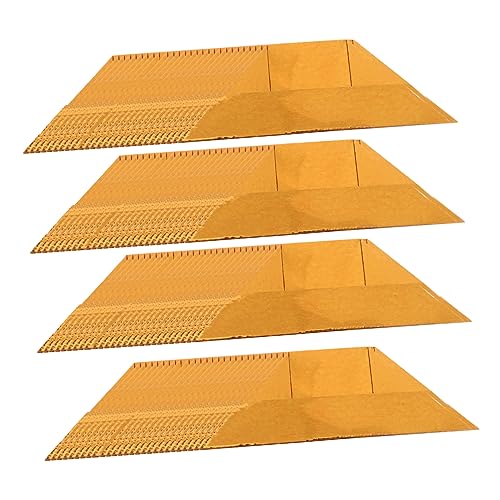 DOITOOL 400 Stück Origami Papiergoldbarren zum Gottesdienst Opfer Papier verbrennen Papier selber machen Papiergeld anbeten falten Gottesdienstbedarf Geistergoldbarren Ahnenkult Golden von DOITOOL