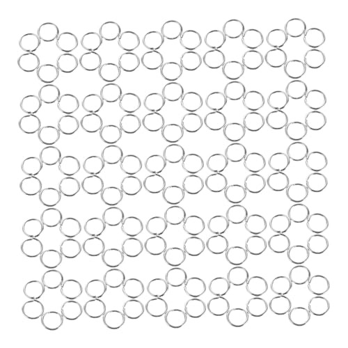 DOITOOL 400 Stück Schmucksprungring Biegeringe Zinklegierung schlüsselanhänger ringe selber machen offene Ringe für Schmuck Sicherungsringe offene Biegeringe Anschlüsse Silber von DOITOOL