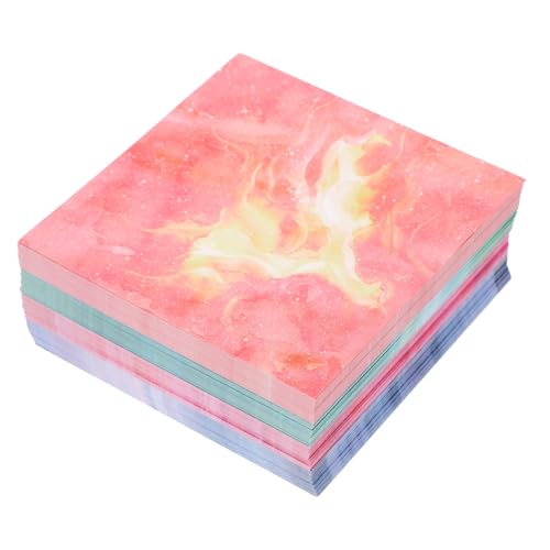DOITOOL 400Blätter Aquarell Origami Papier im Sternenhimmel Design DIY Bastelpapier für Scrapbooking und Kreative Kunstprojekte Quadratisch für Faltkunst von DOITOOL