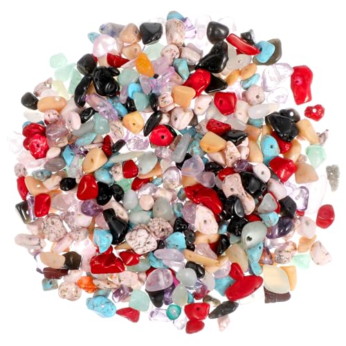 DOITOOL 400Stücke Unregelmäßige Natursteinperlen für DIY Schmuck Bastelperlen für Armbänder und Ringe Langlebig und Vielseitig Einsetzbar DOITOOL 400Stücke Unregelmäßige Natursteinperlen für DIY Schmuck Bastelperlen für Armbänder und Ringe Langlebig und Vielseitig Einsetzbar von DOITOOL