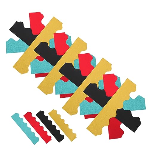 DOITOOL 40Stücke Teiliges Glitzer Dekorationspapier Abnehmbare Randverkleidung für DIY Bastelprojekte und Scrapbooking für Klassenzimmer und Zuhause von DOITOOL
