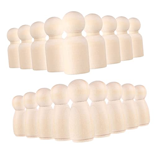 DOITOOL 40Stücke Teiliges Holzstiftpuppen für Unbemalte Holzfiguren zum Basteln und Malen für Kreative Handwerksprojekte Jungen und Mädchen DOITOOL 40Stücke Teiliges Holzstiftpuppen für Unbemalte Holzfiguren zum Basteln und Malen für Kreative Handwerksprojekte Jungen und Mädchen von DOITOOL