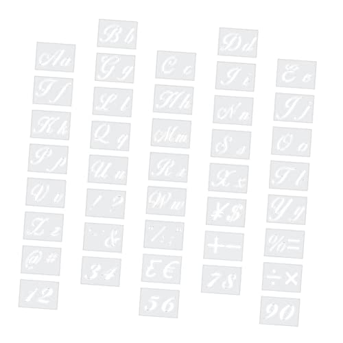 DOITOOL 40Stücke Wiederverwendbare Teilig Aushöhlungsbuchstaben Schablonen Für Kinderkunst Bastelvorlagen Für Malerei DIY Projekte Und Dekoration Von Wänden Türpanelen Und Mehr von DOITOOL