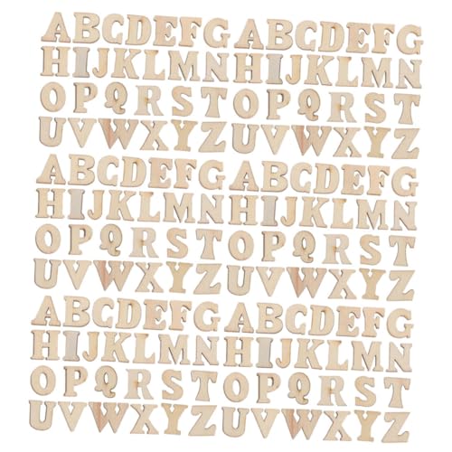 DOITOOL 416 Stück Teiliges Holzbuchstaben-set Hohe Rustikale Holz Alphabet Bastelbuchstaben zum Bemalen DIY Dekoration Wand Kunst Tischgestaltung Kreative Holzbuchstaben für Scrapbooking von DOITOOL