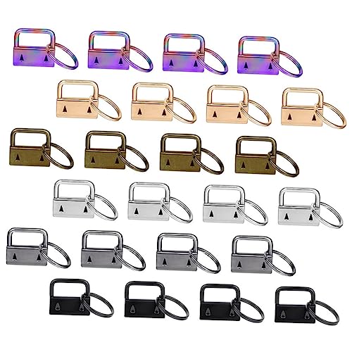 DOITOOL 42 Stück Teiliges Schlüsselanhänger mit Stabilen Metallklammern für Diy Handtaschen Verstellbare Gürtel Bänder Schlüsselringe Farbige Endkappen für Modische Armbänder und DOITOOL 42 Stück Teiliges Schlüsselanhänger mit Stabilen Metallklammern für Diy Handtaschen Verstellbare Gürtel Bänder Schlüsselringe Farbige Endkappen für Modische Armbänder und von DOITOOL
