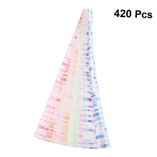 DOITOOL 420 Stück Luminous Five Star Diy Origami Set Nachtleuchtendes Faltpapier in Farben für Kreative Bastelprojekte für und Lehrer Leuchtet nach Lichtaufnahme von DOITOOL