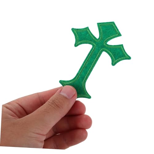 DOITOOL 45 Stück Gestickte Stoff aufkleber Hemden überqueren Applikationen gestickte Kreuzpatches Rucksäcke Kreuzdekor DIY Christmas Cross Patches Sticked Cross Decor Heißschmelzkleber von DOITOOL