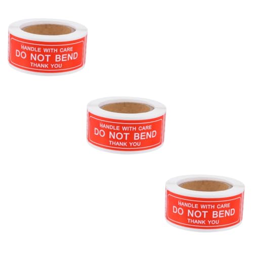 DOITOOL 450 Stück Etikett Aufkleber Klebeband Für Verpackungskartons Pflege Nicht Biegen Klein Zerbrechliches Band Weg Rot DOITOOL 450 Stück Etikett Aufkleber Klebeband Für Verpackungskartons Pflege Nicht Biegen Klein Zerbrechliches Band Weg Rot von DOITOOL