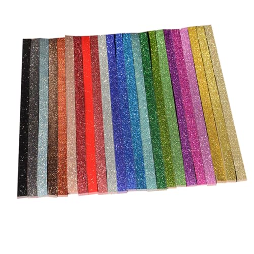 DOITOOL 460 Stück Teiliges DIY Origami Papier Bunte Papierstreifen für Sternbasteln Glänzend Schimmerndes Handcraft Zubehör Langlebiges Bastelpapier für Kindergarten Weihnachtsdeko und von DOITOOL