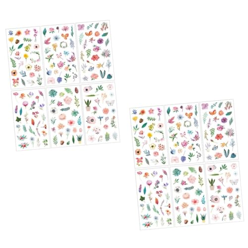 DOITOOL 48 Blatt Diy Planer Sticker Dekorative Aufkleber für Scrapbooking und Journaling Kreative Bastelmaterialien für Notizen Dekorationen und von DOITOOL