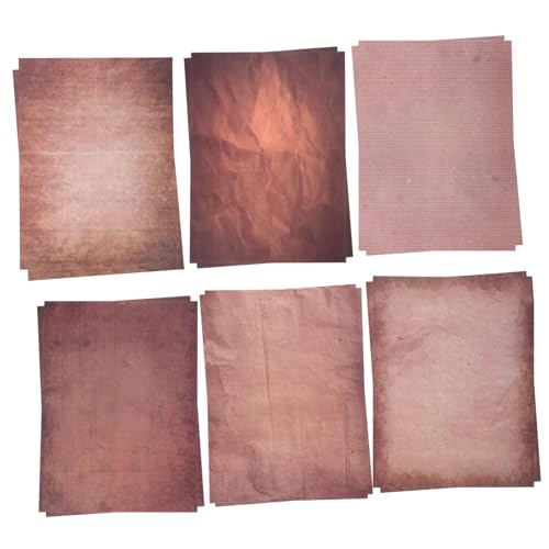 DOITOOL 48 Blatt Vintage Briefpapier Computerpapier Schreibwaren für Briefe Scrollpapier Pergamentdruckerpapier dekoratives Druckerpapier Stationäres Papier Pastellpapier von DOITOOL