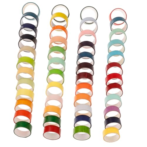 DOITOOL 48 Rollen Kreppbänder DIY Washi Klebebänder für Tagebücher Fotoalben und Bastelprojekte Vielseitig Einsetzbar Einfach Anzuwenden Bastelmaterialien von DOITOOL