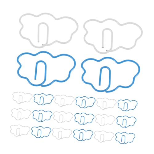 DOITOOL 48 Stück Kreative Wolken Form Lesezeichen Büroklammern Niedliche Metall Papierklammern für Studenten Planer und Scrapbooking Leichte Schützende Clips für Notizen und Dokumente von DOITOOL