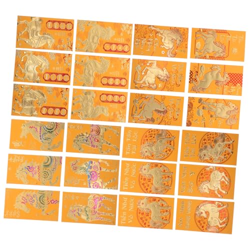 DOITOOL 48 Stück Teiliges Asiatische Glücksgeldumschläge Pferdejahr mit Kreativem Pferdezodiac für Frühlingsfest Traditionelle Rote Umschläge aus Hochwertigem Papier für Lunar Year DOITOOL 48 Stück Teiliges Asiatische Glücksgeldumschläge Pferdejahr mit Kreativem Pferdezodiac für Frühlingsfest Traditionelle Rote Umschläge aus Hochwertigem Papier für Lunar Year von DOITOOL