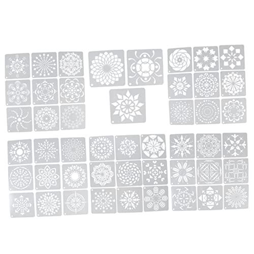DOITOOL 48 Stück Teiliges Mandala Schablonen für Wiederverwendbare Malvorlagen für Basteln Diy und Heimdekoration DOITOOL 48 Stück Teiliges Mandala Schablonen für Wiederverwendbare Malvorlagen für Basteln Diy und Heimdekoration von DOITOOL