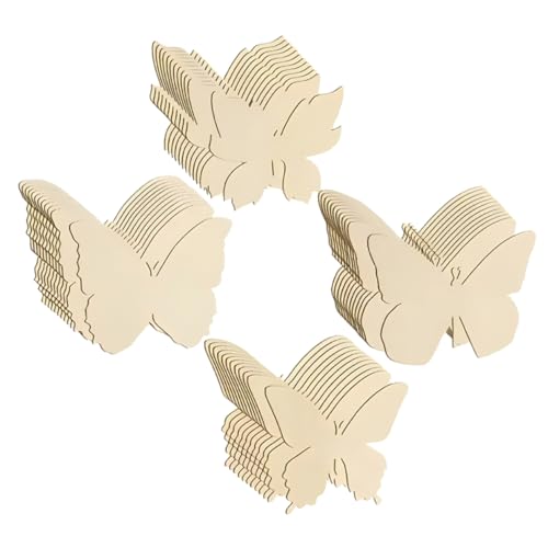 DOITOOL 48Stücke Schmetterlings Holzscheiben zum Basteln Unlackierte DIY Holzformen für Bastelprojekte für Dekoration und Natürliches Holzmaterial DOITOOL 48Stücke Schmetterlings Holzscheiben zum Basteln Unlackierte DIY Holzformen für Bastelprojekte für Dekoration und Natürliches Holzmaterial von DOITOOL