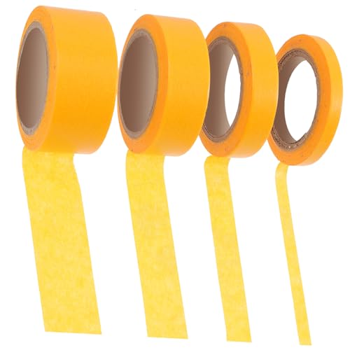 DOITOOL 4Rollen Malerband für Präzise Maskierung für Künstler Modellbau und DIY Projekte Hochwertiges Klebeband für Kanten und Einfache von DOITOOL