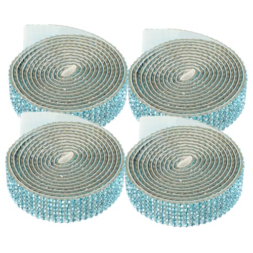 DOITOOL 4Rollen Strass Applikationen DIY für Brautkleidergürtel Teiliges Kleber Elegantes Design für Abendmode und Handwerk Wasserblau Breit DOITOOL 4Rollen Strass Applikationen DIY für Brautkleidergürtel Teiliges Kleber Elegantes Design für Abendmode und Handwerk Wasserblau Breit von DOITOOL