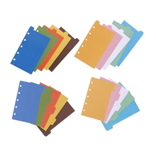 DOITOOL 4Sätze Notizblock Trennwände Binder Teiler mit Seitlichen und Oberen Tabs für Büro und Schule für Effektives Organisieren und Produktivitätssteigerung von DOITOOL