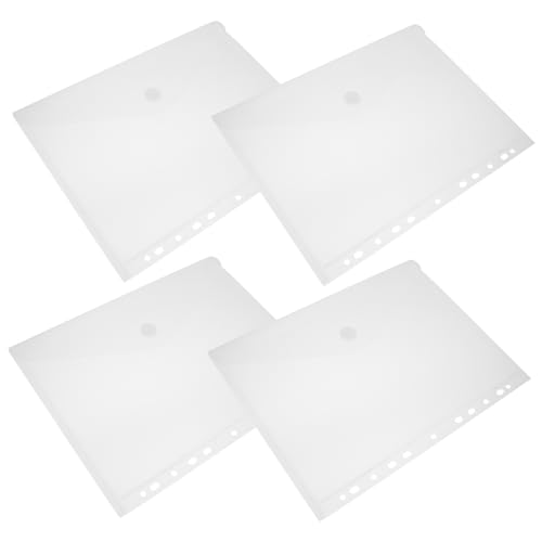DOITOOL 4Stücke Dokumentenmappen Transparente Aufkleber Knopftaschen Praktische Dokumentenumschläge Für Büro Und Schule Mattierte Aufbewahrungstaschen DOITOOL 4Stücke Dokumentenmappen Transparente Aufkleber Knopftaschen Praktische Dokumentenumschläge Für Büro Und Schule Mattierte Aufbewahrungstaschen von DOITOOL
