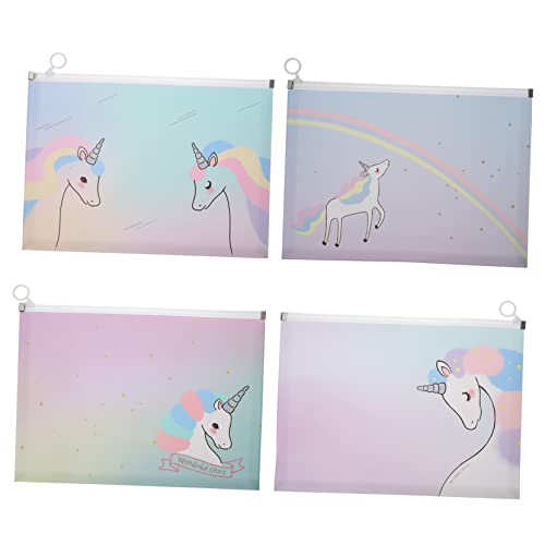 DOITOOL 4Stücke Einhorn Muster Dokumententaschen Teiliges Wasserdichte Reißverschluss Aufbewahrungstaschen für Schule Büro und Reisen Vielseitige Organizer für Dokumente DOITOOL 4Stücke Einhorn Muster Dokumententaschen Teiliges Wasserdichte Reißverschluss Aufbewahrungstaschen für Schule Büro und Reisen Vielseitige Organizer für Dokumente von DOITOOL