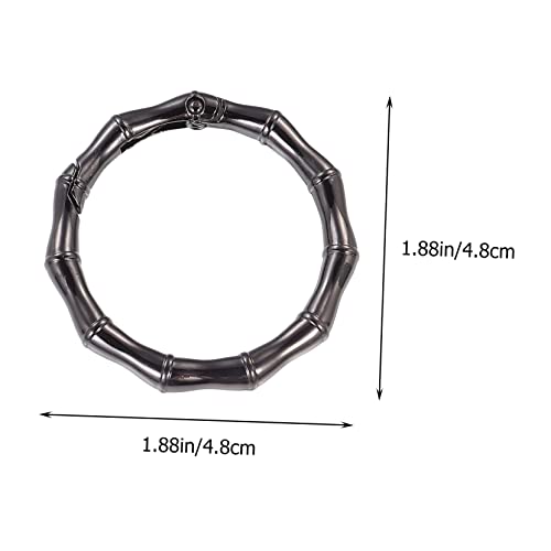 DOITOOL 4Stücke Feder Ring Schlüsselanhänger Gurtband Schnappverschluss für Taschen Rucksäcke und Leichtes Metall Tragbar und Vielseitig Einsetzbar für DIY Projekte von DOITOOL
