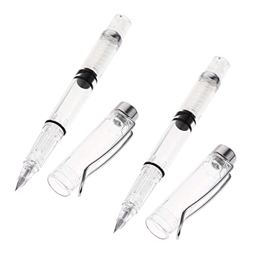 DOITOOL 4 Stück Nachfüllbare Füllfederhalter mit Tintenabsorber Extra Spitze Metall und Harz für Schule und Büro für Kalligraphie und Journaling von DOITOOL