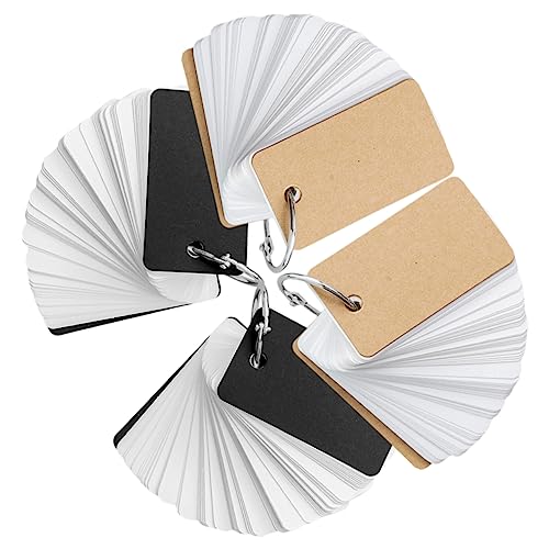 DOITOOL 4Stücke Leere Karteikarten für Notizkarten mit Ringen Einfache Style Memo Karten aus Kraftpapier für Lernen und Notizen Kraftpapier DOITOOL 4Stücke Leere Karteikarten für Notizkarten mit Ringen Einfache Style Memo Karten aus Kraftpapier für Lernen und Notizen Kraftpapier von DOITOOL