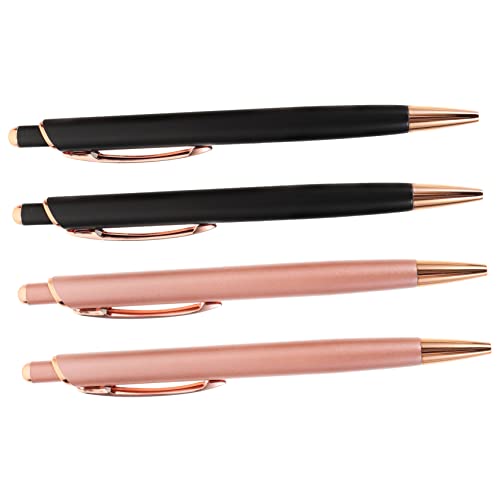 DOITOOL 4Stücke Metall Kugelschreiber Praktische Druckmechanik Stifte Für Schule Und Büro Elegante Schwarze Und Goldene Design Schreibutensilien Für Haushalt Und Business DOITOOL 4Stücke Metall Kugelschreiber Praktische Druckmechanik Stifte Für Schule Und Büro Elegante Schwarze Und Goldene Design Schreibutensilien Für Haushalt Und Business von DOITOOL