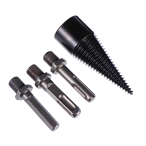 DOITOOL 4Stücke Teiliges Holzspalter Bohrer Set Heavy Duty Kegelbohrer für Holz mit Design für Bohrmaschinen und Robust und Schlagfest DOITOOL 4Stücke Teiliges Holzspalter Bohrer Set Heavy Duty Kegelbohrer für Holz mit Design für Bohrmaschinen und Robust und Schlagfest von DOITOOL