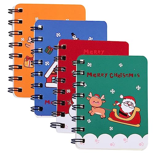 DOITOOL 4Stücke Tragbare Weihnachts Spiral Notizbücher Notizblöcke für Tägliche Nutzung und Büroorganisation DOITOOL 4Stücke Tragbare Weihnachts Spiral Notizbücher Notizblöcke für Tägliche Nutzung und Büroorganisation von DOITOOL