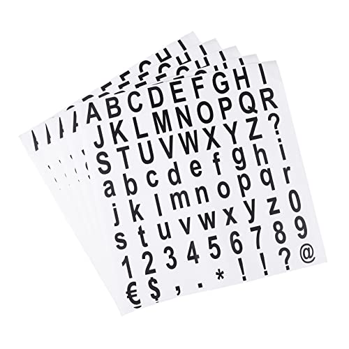 DOITOOL 5 Blätter Alphabet und Zahlen Aufkleber Set Selbstklebende DIY Sticker für Lernzwecke Beschriften von Karten Bastelprojekten und DOITOOL 5 Blätter Alphabet und Zahlen Aufkleber Set Selbstklebende DIY Sticker für Lernzwecke Beschriften von Karten Bastelprojekten und von DOITOOL