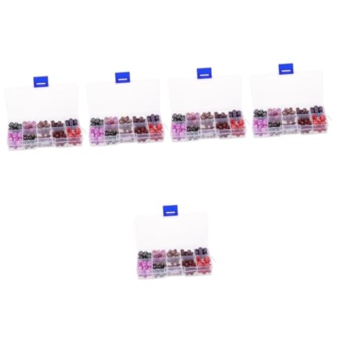 DOITOOL 5 Boxen Glasperlen Farbiges Diy Schmuck Bastelzubehör Hochwertige Runde Spacer Beads für Armbänder und Andere Handarbeiten für Projekte DOITOOL 5 Boxen Glasperlen Farbiges Diy Schmuck Bastelzubehör Hochwertige Runde Spacer Beads für Armbänder und Andere Handarbeiten für Projekte von DOITOOL