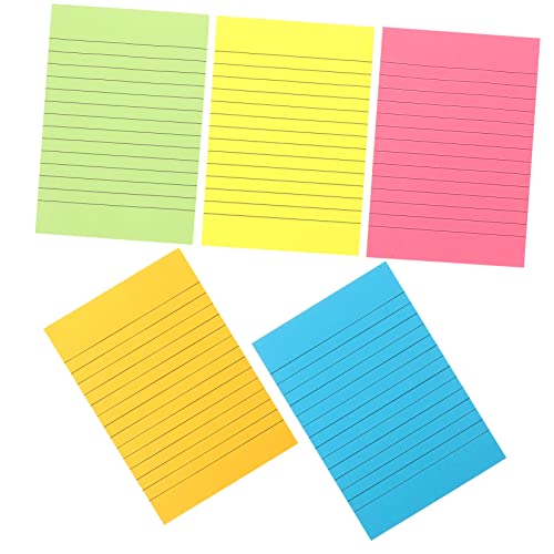 DOITOOL 5 Haftnotizen notizbücher college regiert klebrig selbstklebende Notizzettel Memo-Aufkleber für den täglichen Gebrauch Aufkleber für Schulnotizen Papier Colorful DOITOOL 5 Haftnotizen notizbücher college regiert klebrig selbstklebende Notizzettel Memo-Aufkleber für den täglichen Gebrauch Aufkleber für Schulnotizen Papier Colorful von DOITOOL