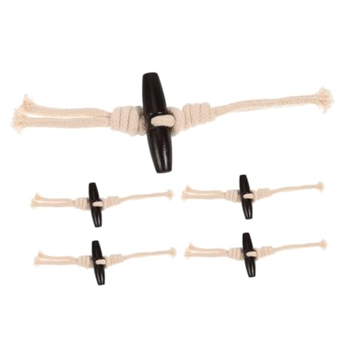 DOITOOL 5 Paare Holzknöpfe für Mäntel Praktische Toggle Verschlüsse Baumwollschnur für Jacken Überwürfe und DIY Projekte Langlebig und Einfach zu Verwenden DOITOOL 5 Paare Holzknöpfe für Mäntel Praktische Toggle Verschlüsse Baumwollschnur für Jacken Überwürfe und DIY Projekte Langlebig und Einfach zu Verwenden von DOITOOL