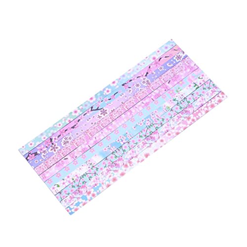 DOITOOL 5 Packungen Faltpapier für Kreative Origami Sterne Doppelseitiges Papier Diy Bastelzubehör für Mädchen ca Sakura Design von DOITOOL